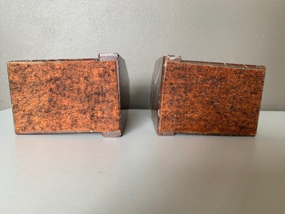 Image 1 of Sujetalibros de mármol Art Déco