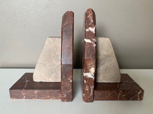 Art Deco Marble Bookends