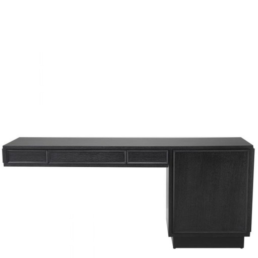 Bureau Eichholtz Choo plaqué chêne gris anthracite