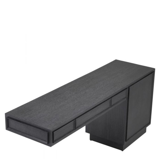 Image 1 of Eichholtz Desk Choo charcoal grey oak veneer