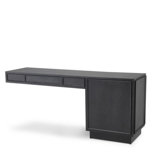 Bureau Eichholtz Choo plaqué chêne gris anthracite