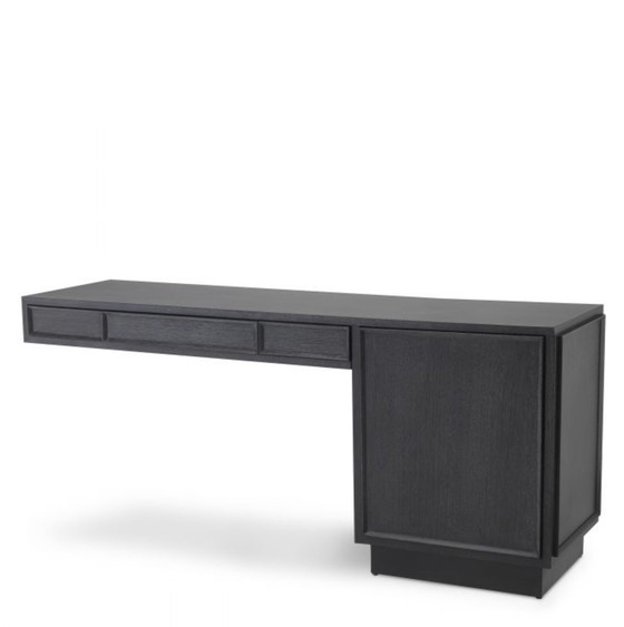 Image 1 of Eichholtz Desk Choo charcoal grey oak veneer