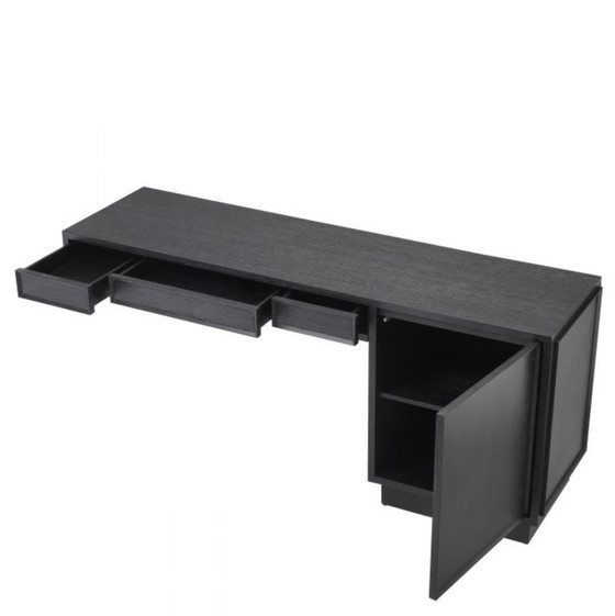 Image 1 of Eichholtz Desk Choo charcoal grey oak veneer