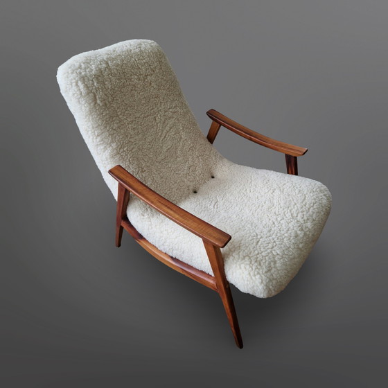 Image 1 of Fauteuil en palissandre restauré par Gelli, Brésil années 1950