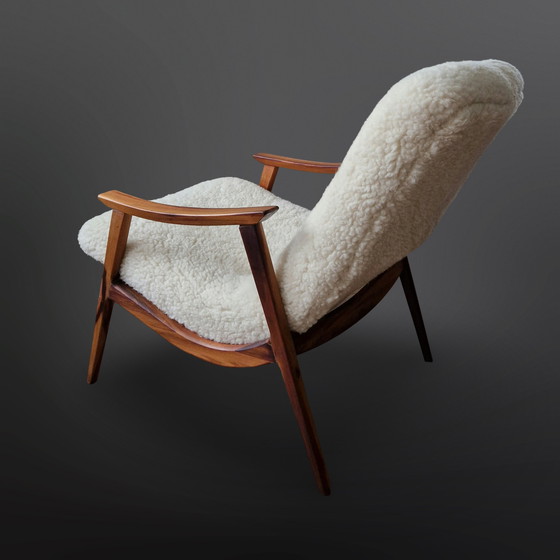 Image 1 of Fauteuil en palissandre restauré par Gelli, Brésil années 1950