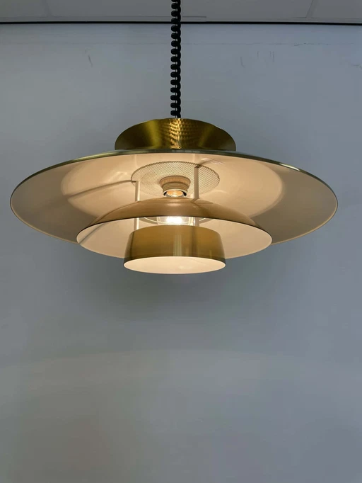 Danish pendant lamp Belux brass