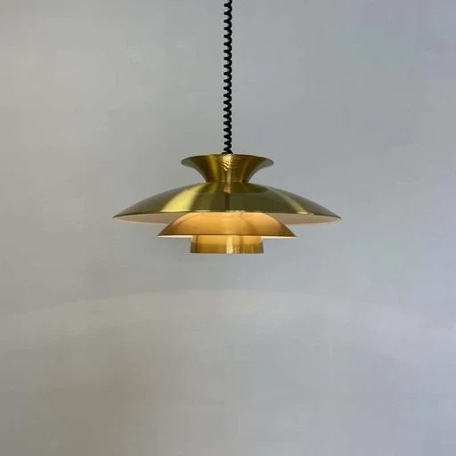 Danish pendant lamp Belux brass