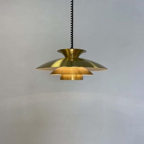 Image 1 of Danish pendant lamp Belux brass