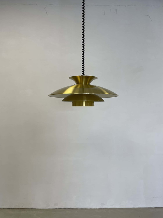 Image 1 of Danish pendant lamp Belux brass