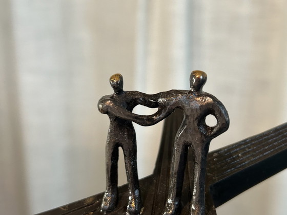 Image 1 of Corry Ammerlaan - On Separation Of Roads - Bronze Statue - Artihove