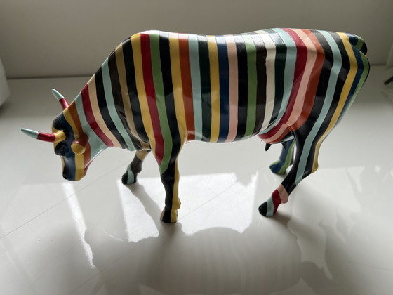 Image 1 of Cow Parade Striped large