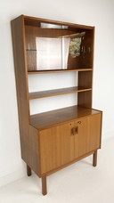 Swedish Vintage Teak Veneer Buffet Cabinet