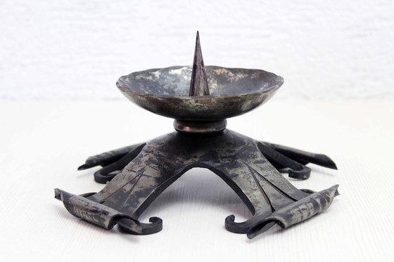 Image 1 of Brutalistic metal Candlestick 50s