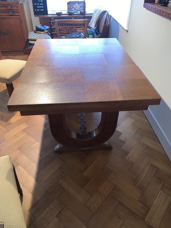 Image 1 of Art Deco Dining Place With 6 Chairs