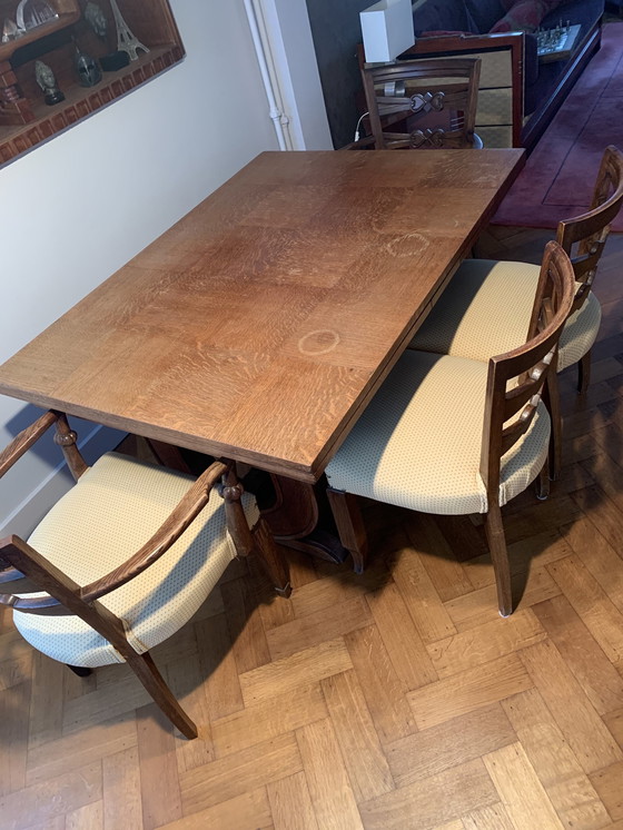 Image 1 of Art Deco Dining Place With 6 Chairs