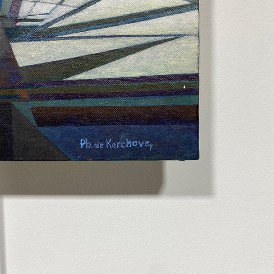 Image 1 of Dipinto astratto d'epoca di Ph. le Kerckhove