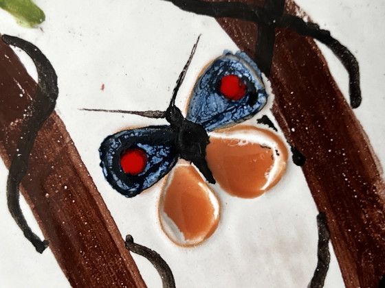 Image 1 of Giuseppe Mazzotti, Albisola, Painted And Signed Plate From 1970