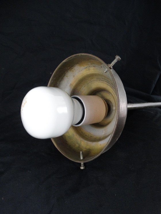 Image 1 of School lamp on brass rod!