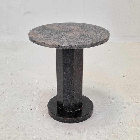 Image 1 of Italian vintage side table in granite, 1980s