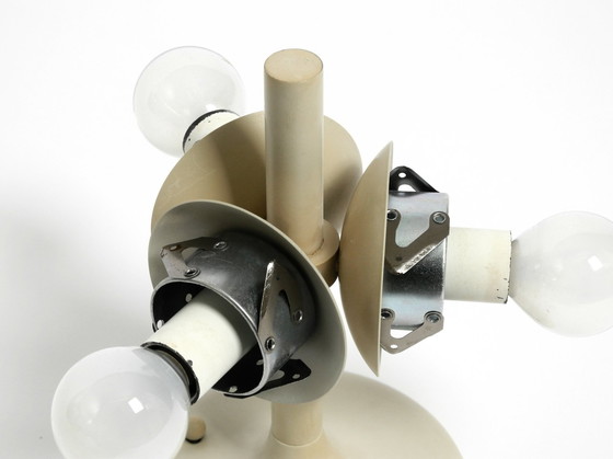 Image 1 of Lampada da soffitto in metallo grigio chiaro Kaiser Leuchten, stile Space Age, anni &#39;60, con 3 sfere di vetro