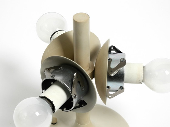 Image 1 of Lampada da soffitto in metallo grigio chiaro Kaiser Leuchten, stile Space Age, anni &#39;60, con 3 sfere di vetro