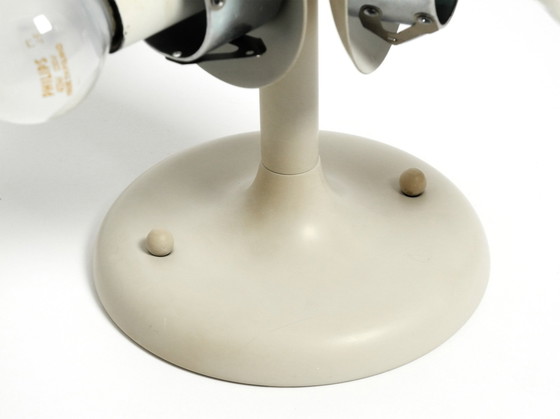 Image 1 of Lampada da soffitto in metallo grigio chiaro Kaiser Leuchten, stile Space Age, anni &#39;60, con 3 sfere di vetro