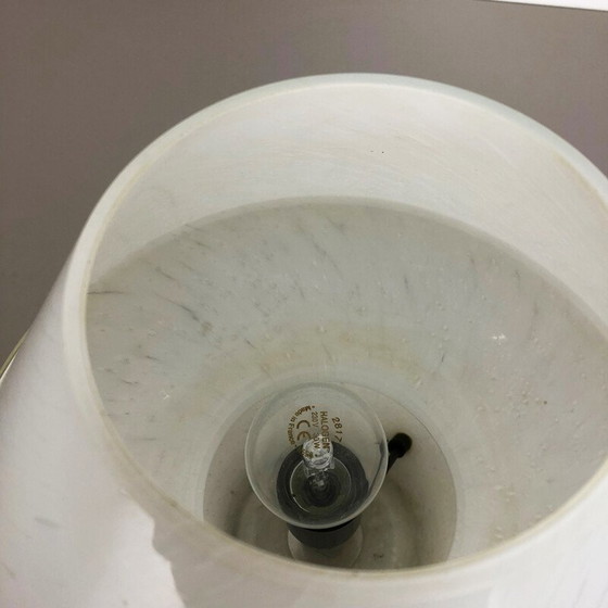 Image 1 of Lampada da tavolo vintage a forma di fungo in vetro per Glashütte Limburg, Germania, 1970