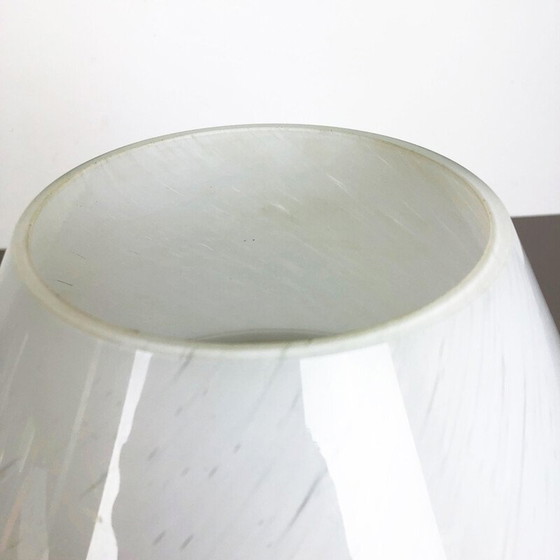Image 1 of Lampada da tavolo vintage a forma di fungo in vetro per Glashütte Limburg, Germania, 1970