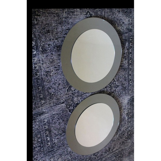 Image 1 of Coppia di specchi rotondi in vetro vintage Minetti Furniture and Decoration, Italia