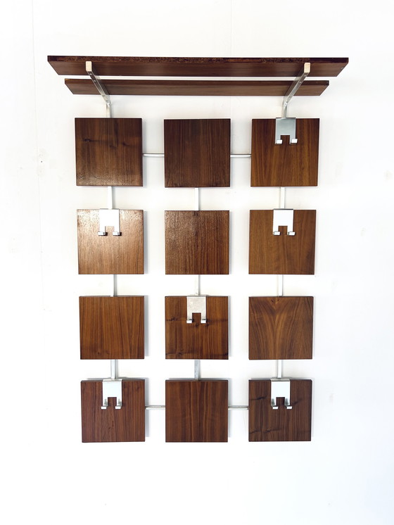 Image 1 of Appendiabiti da parete XL in teak anni &#39;70