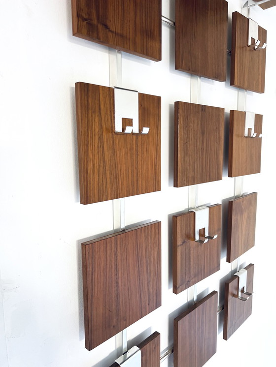 Image 1 of Appendiabiti da parete XL in teak anni &#39;70