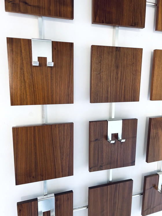 Image 1 of Appendiabiti da parete XL in teak anni &#39;70