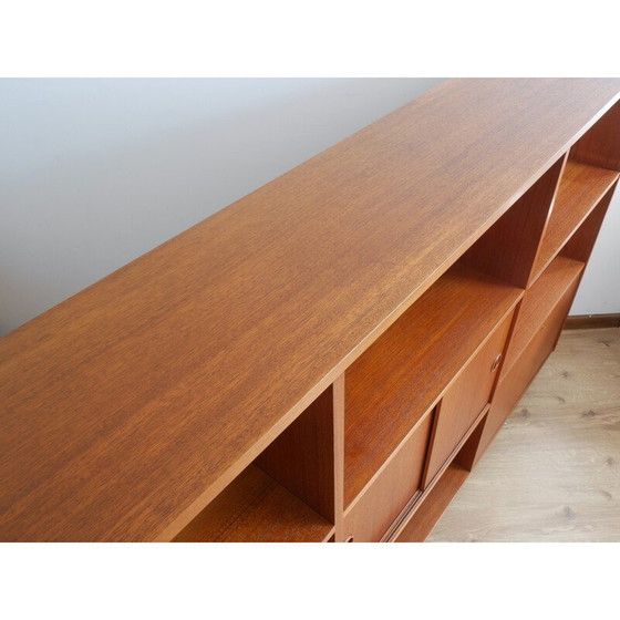 Image 1 of Libreria vintage in teak e acciaio, Danimarca 1960