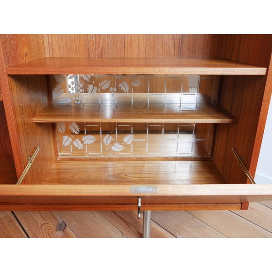 Image 1 of Libreria vintage in teak e acciaio, Danimarca 1960