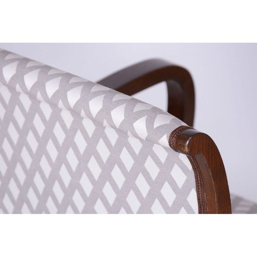 Vintage Art Deco armchair in beech, Czechoslovakia 1920