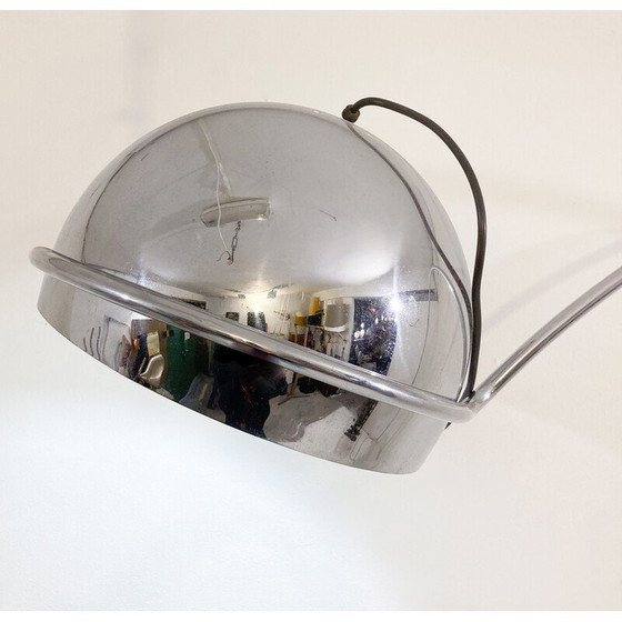 Image 1 of Vintage marble and chrome floor lamp