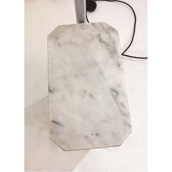 Image 1 of Vintage marble and chrome floor lamp