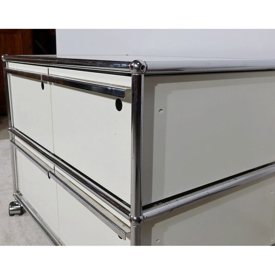 Image 1 of Mobili vintage in metallo cromato su rotelle di Fritz Haller per Usm Haller, 1960