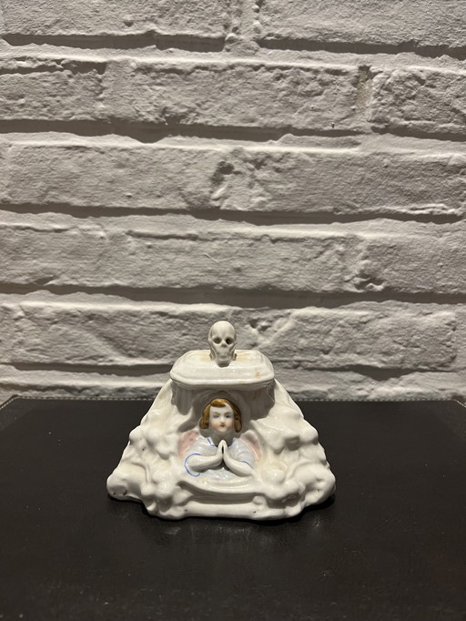 Antique French Porcelain Altar