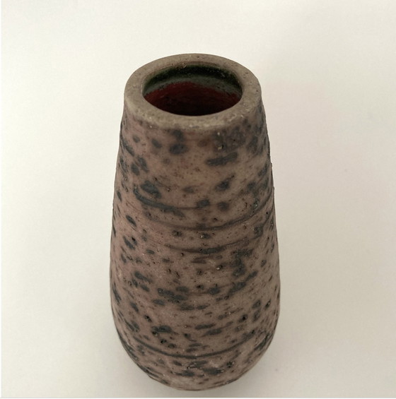 Image 1 of Vaso in ceramica olandese vintage strutturato, fatto a mano, anni '50/'60