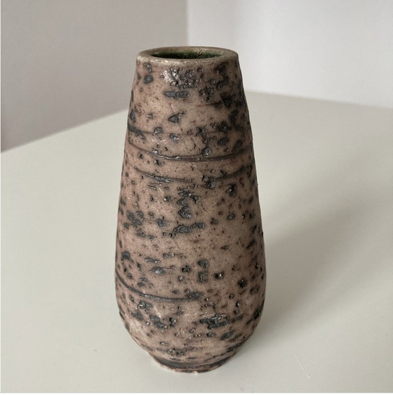 Image 1 of Vaso in ceramica olandese vintage strutturato, fatto a mano, anni '50/'60