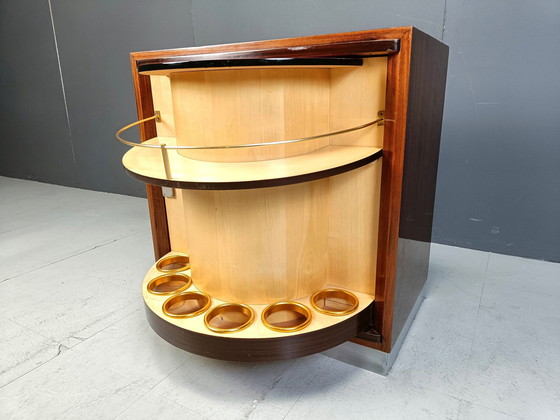 Image 1 of Mid Century Rotating Bar Cabinet, 1960S