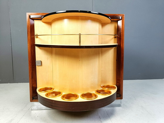 Image 1 of Mid Century Rotating Bar Cabinet, 1960S