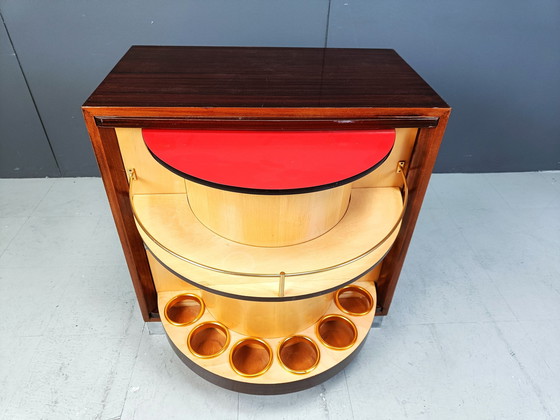 Image 1 of Mid Century Rotating Bar Cabinet, 1960S