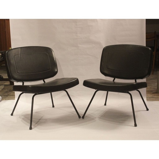 Vintage armchair CM 190 by Pierre Paulin Edition Thonet, 1955
