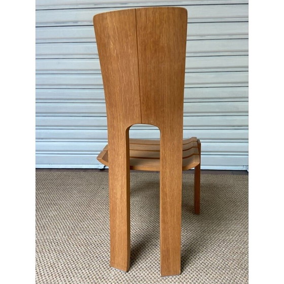 Image 1 of Set di 4 sedie vintage scandinave in olmo massello, anni '70