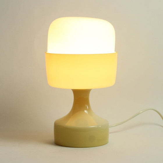 Image 1 of Vintage table lamp in glass by Ivan Jakes for Osvetlovaci sklo, Czechoslovakia 1960s