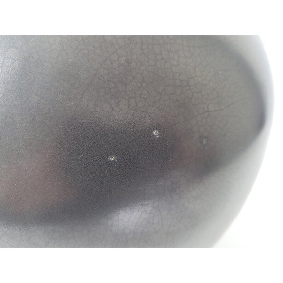 Image 1 of Vaso vintage in ceramica nera, 1950
