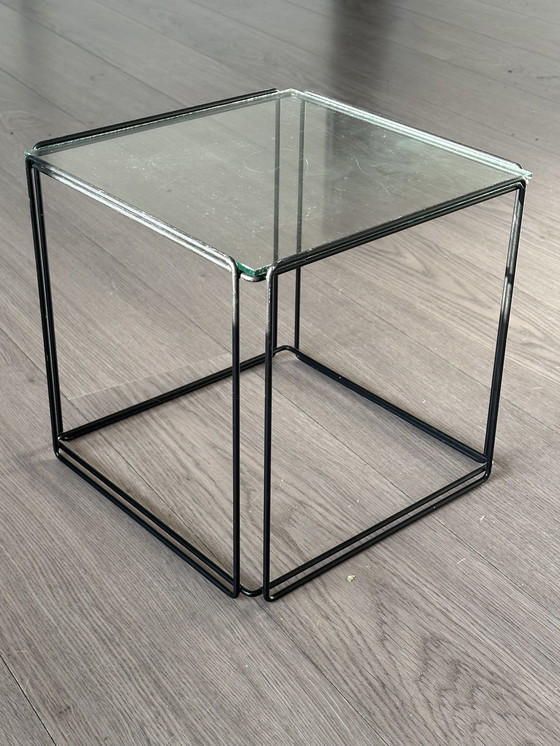 Image 1 of Max Sauze 1970 Side Table Vintage Table Glass Design