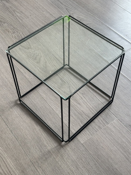 Image 1 of Max Sauze 1970 Side Table Vintage Table Glass Design